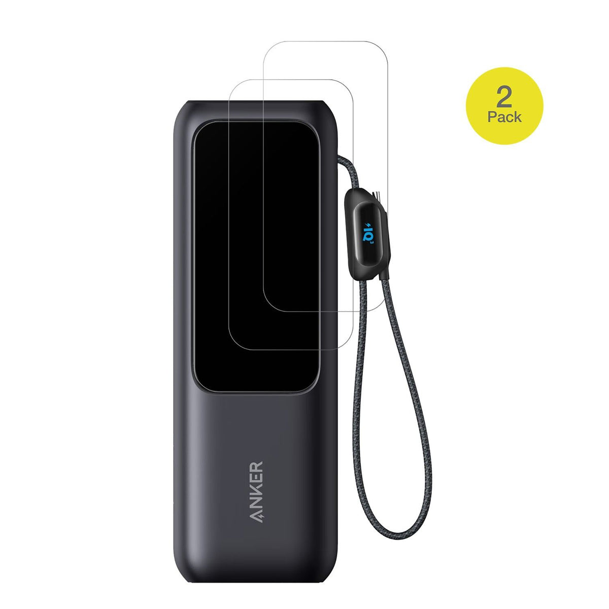 2x Full Cover matte Film for Anker A1695 Laptop Powerbank Screen Protector