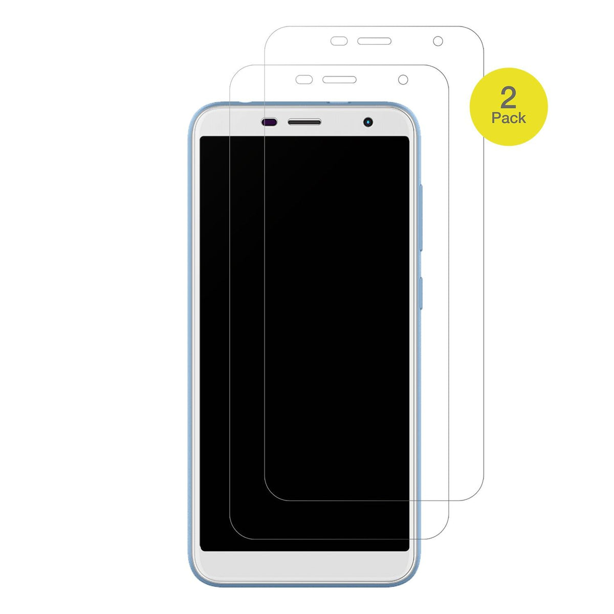 2x Full Cover matte Film for Unonu W55 Plus Screen Protector Anti-Shock