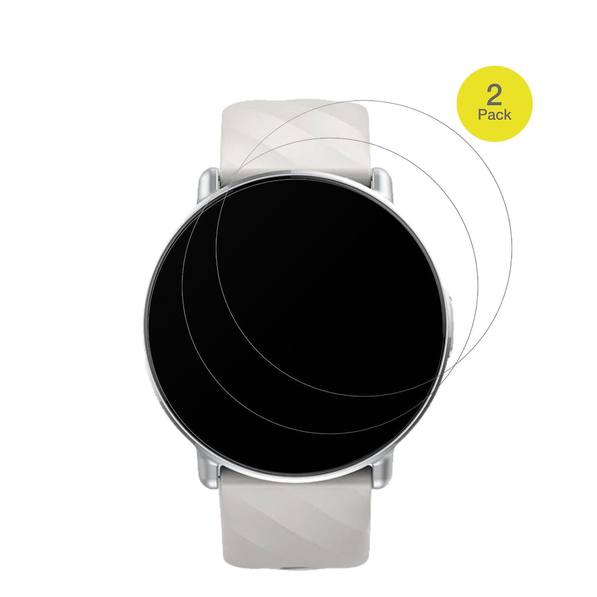 2x Full Cover matte Film for Miecgth Smartwatch 1.39 Zoll Screen Protector