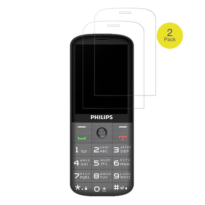 2x Full Cover matte Film for Philips Xenium E227 Screen Protector Anti-Shock