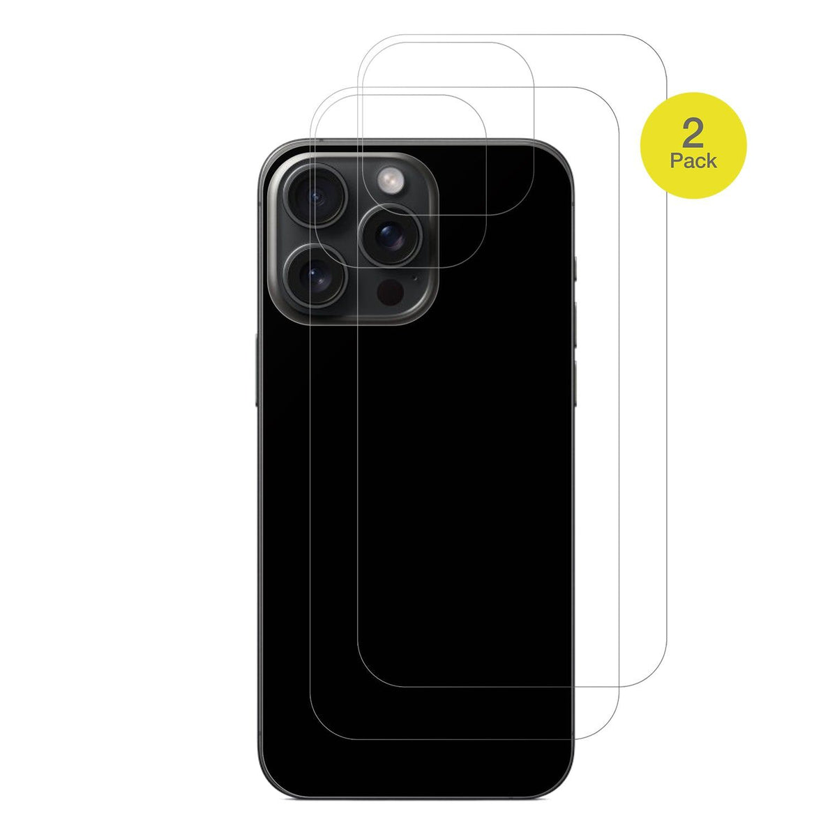 2x Full Cover matte Film for Apple iPhone 16 Pro Rückseite Screen Protector