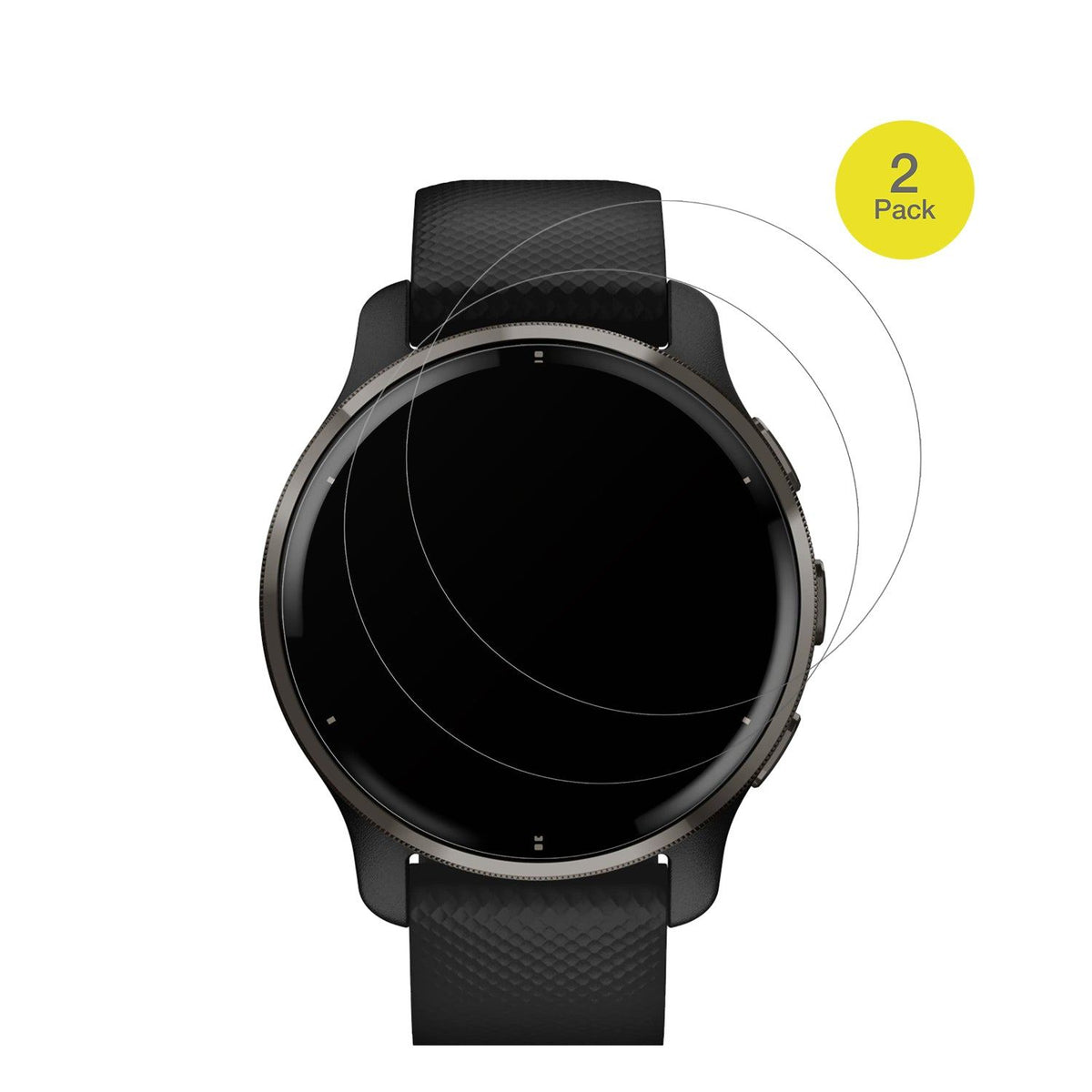 2x Full Cover matte Film for Garmin Venu 2 Plus (43mm) Screen Protector