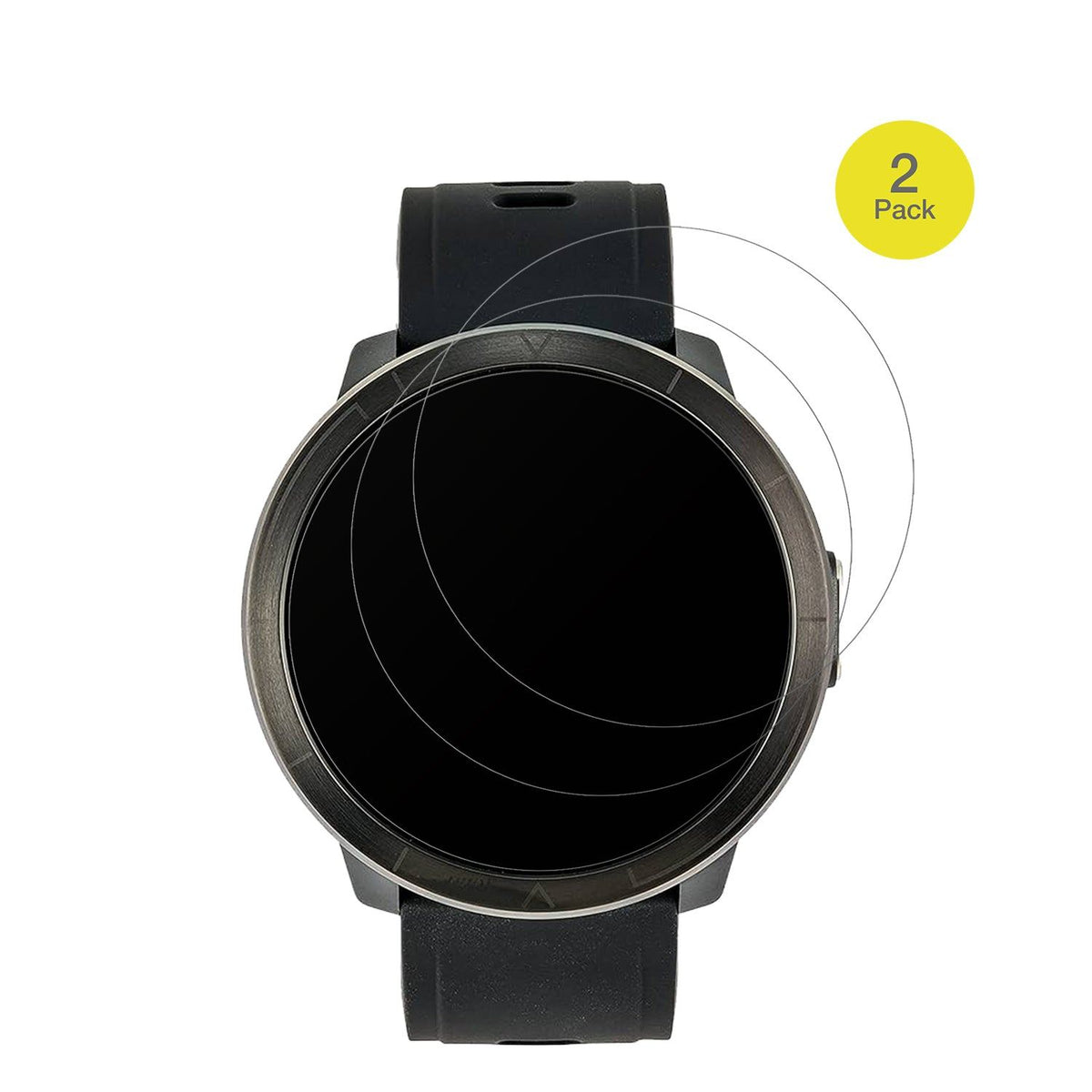 2x Full Cover matte Film for Watchmark Kardiowatch WM18 Plus Screen Protector