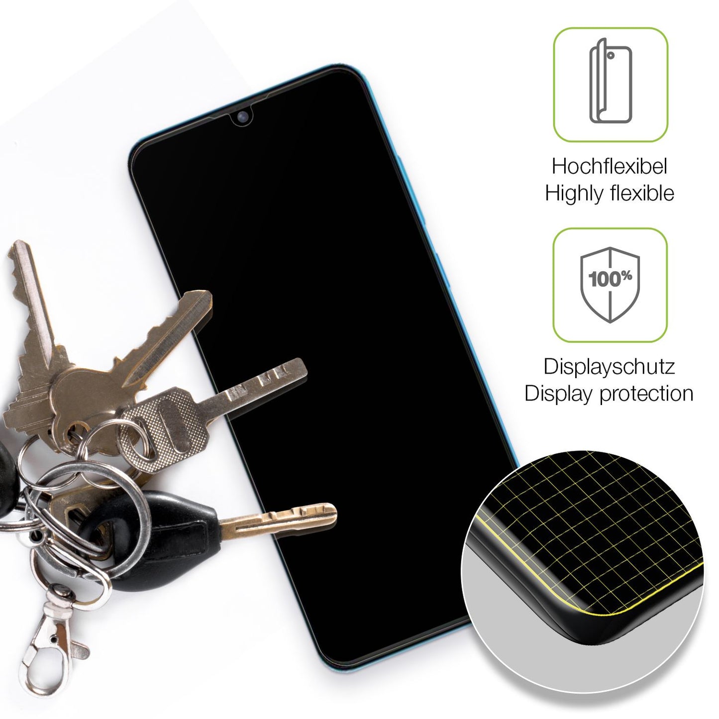 dipos FLEX 2x Matte Screen Protector for Walton Orbit Y50