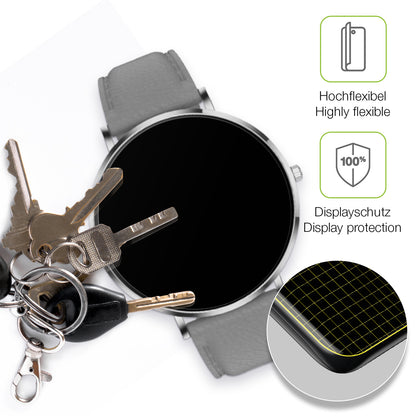 2x Full Cover Schutzfolie matt für Pireware Slim Smartwatch