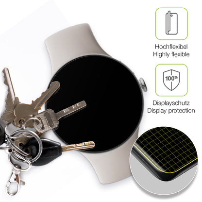 2x Full Cover Schutzfolie matt für Google Pixel Watch 4 41mm