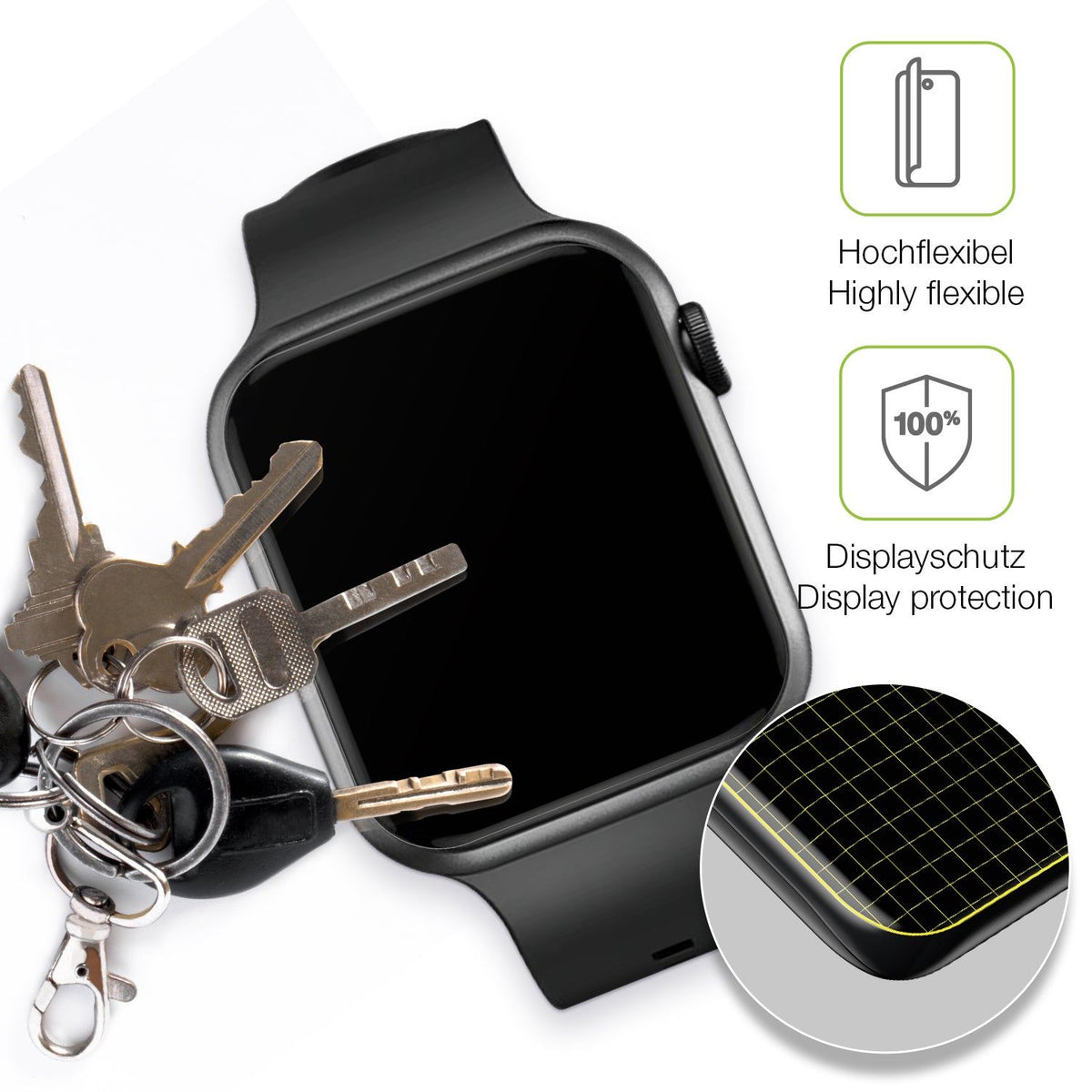 dipos FLEX 2x Matte Screen Protector for Fireboltt Ring Plus