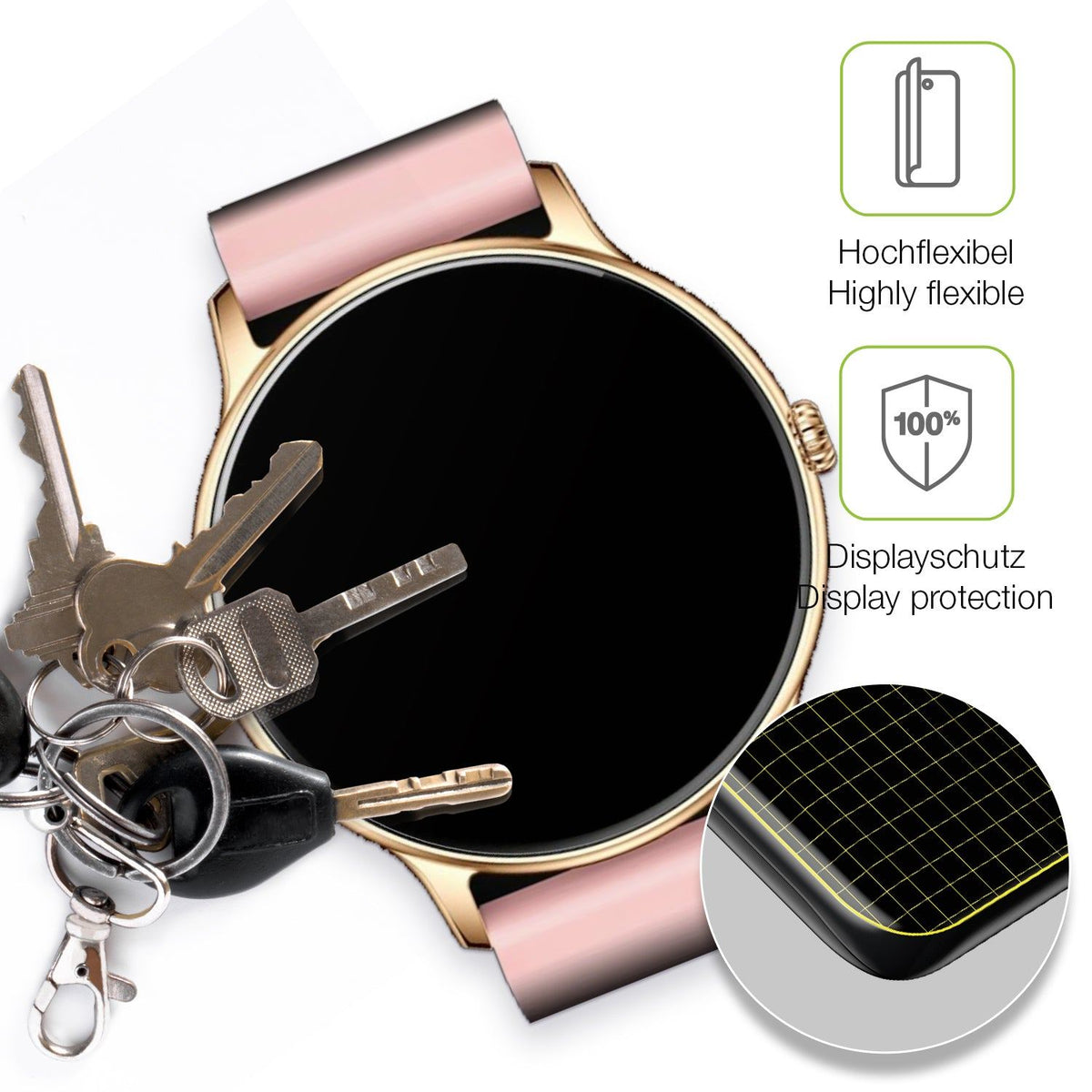 dipos FLEX 2x Matte Screen Protector for Fireboltt Phoenix
