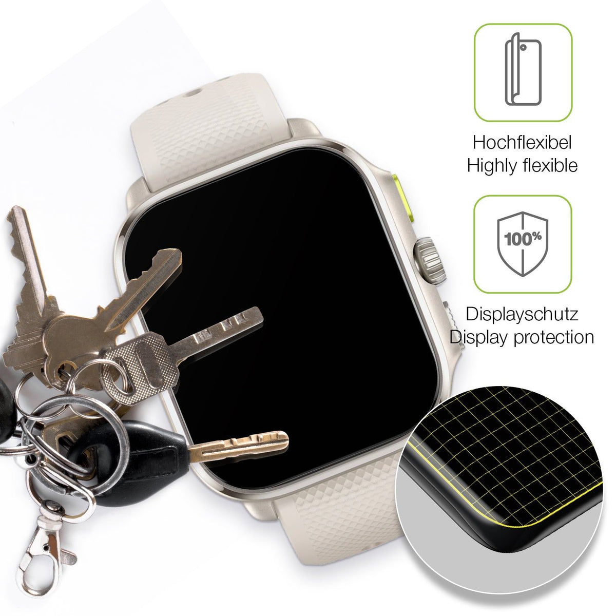 2x Full Cover matte Film for Amazfit Cheetah Square Screen Protector Anti-Shock