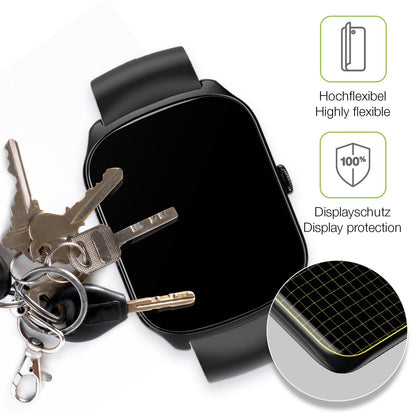 2x Full Cover matte Film for YHE 1.95 Zoll Smartwatch Screen Protector