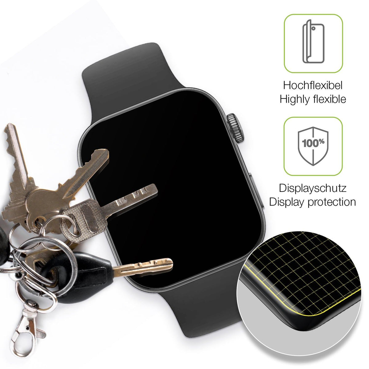 2x Full Cover matte Film for Huawei Watch Fit 4 Screen Protector Anti-Shock