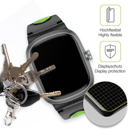 2x Full Cover matte Film for anyloop Kinder Smartwatch Screen Protector