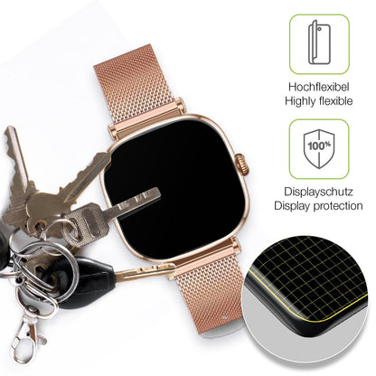 2x Full Cover matte Film for KSIX Iria Smartwatch 1.7 Zoll Screen Protector