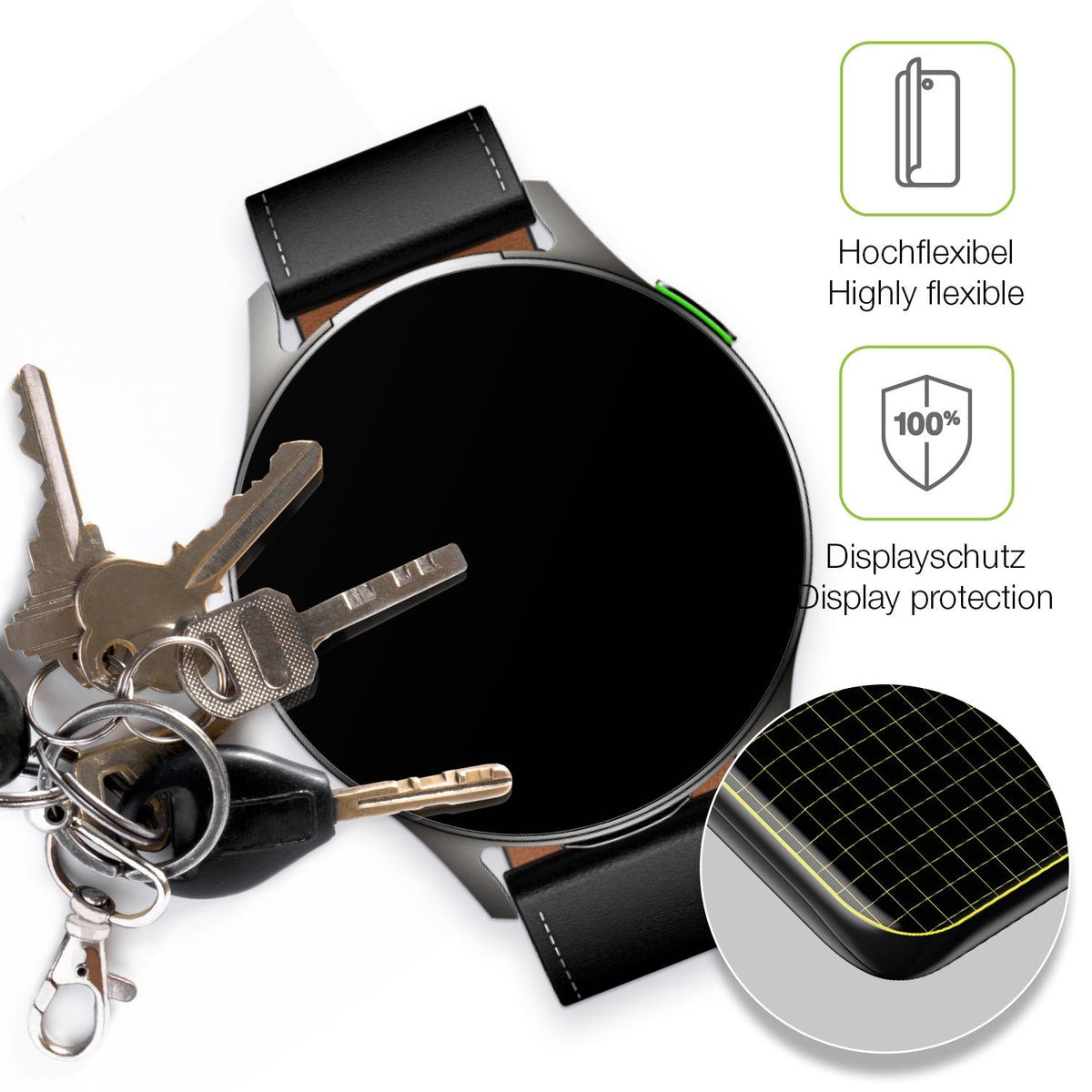 2x Full Cover matte Film for Infinix XWatch Pods Screen Protector Anti-Shock
