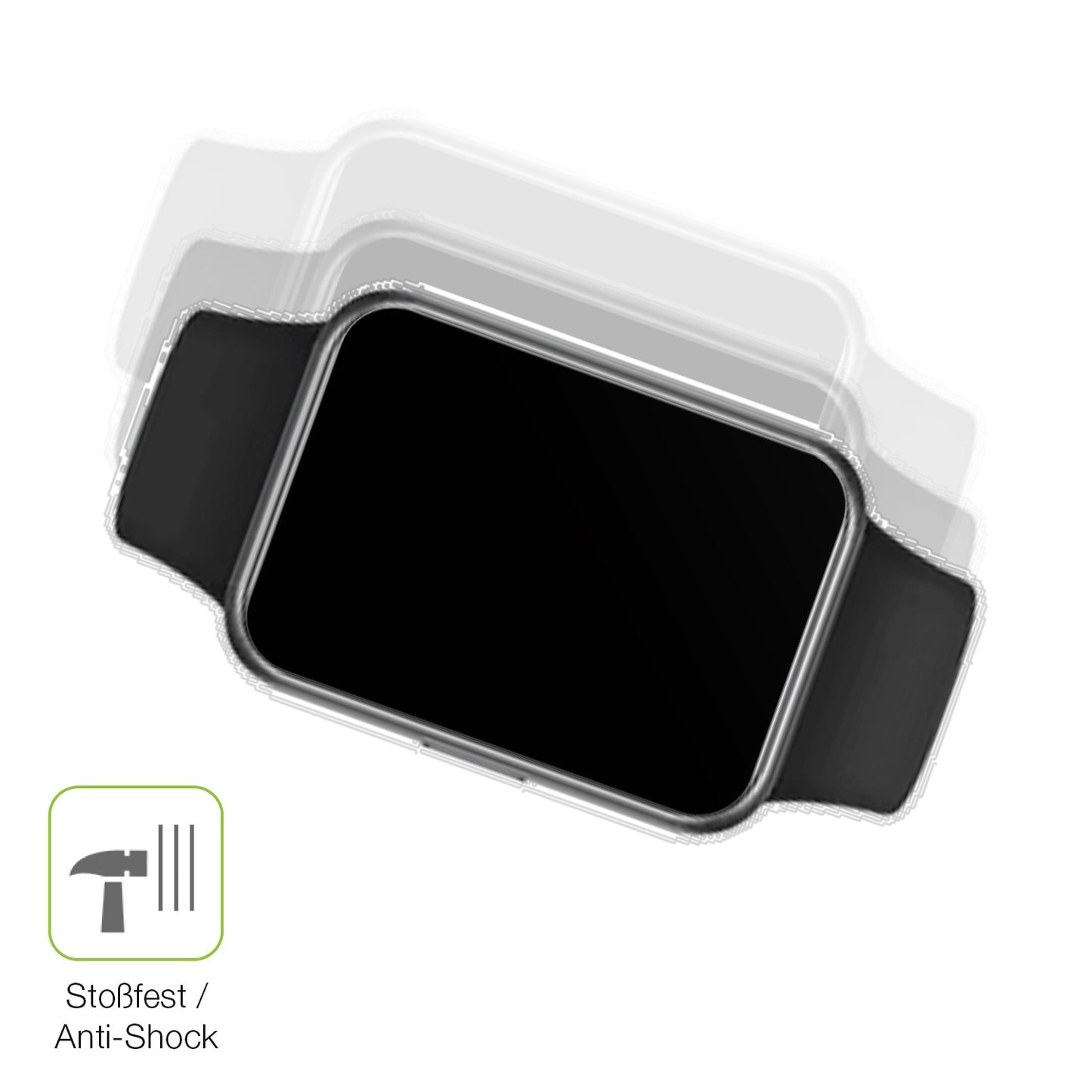 2x Full Cover Schutzfolie matt für Huawei Watch Fit 2