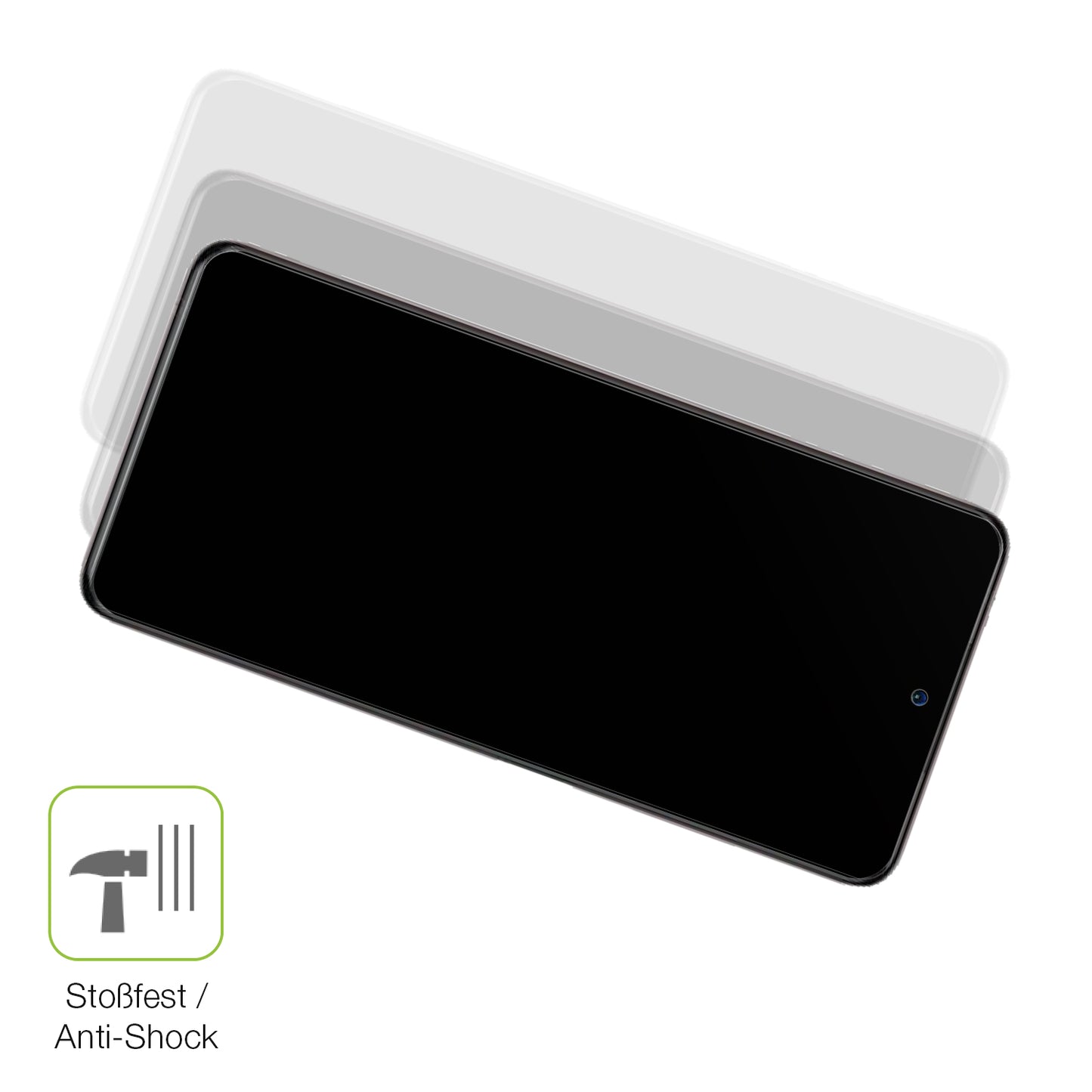 2x Full Cover Schutzfolie matt für Xiaomi Poco X3 Pro
