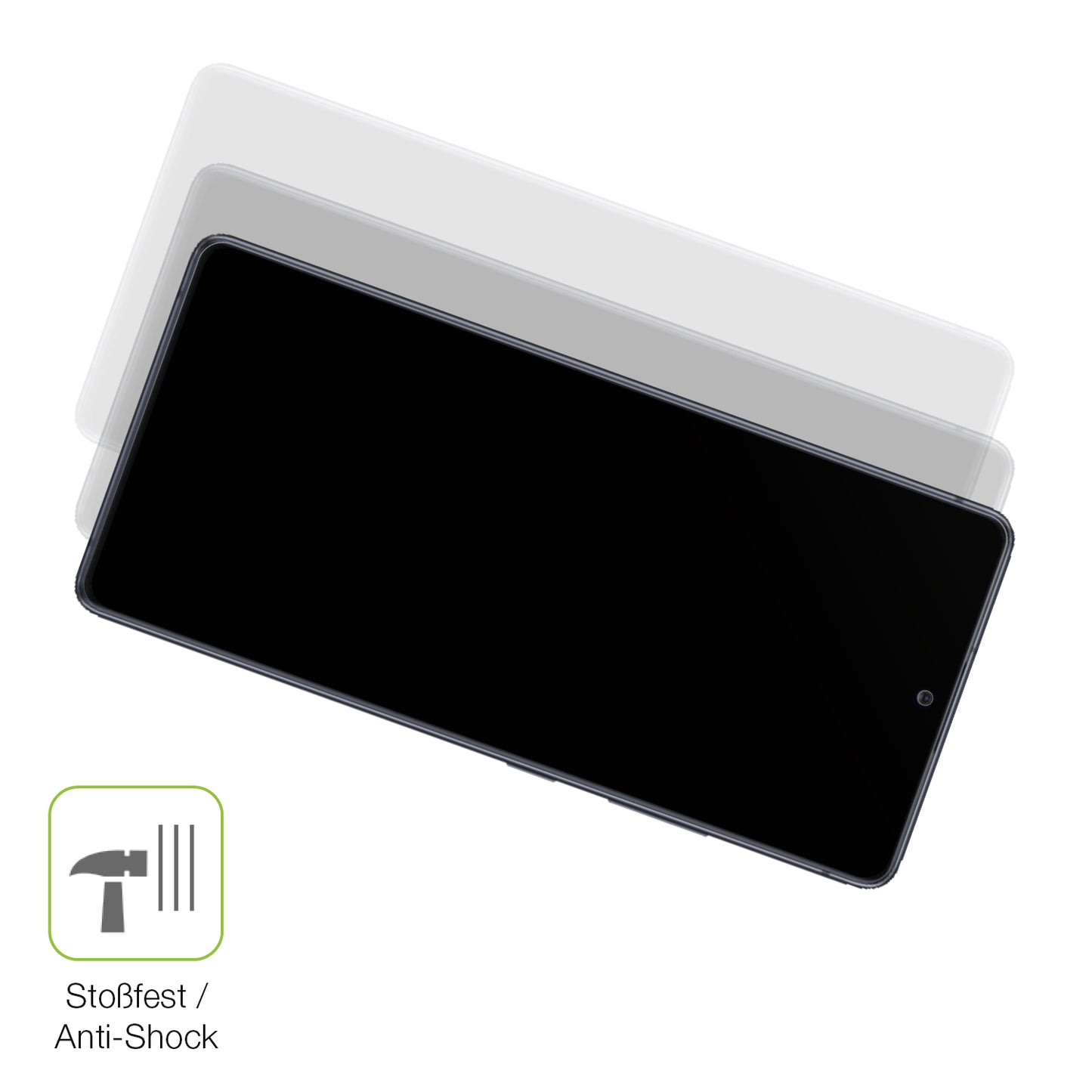 2x Full Cover Schutzfolie matt für Samsung Galaxy S10 Lite