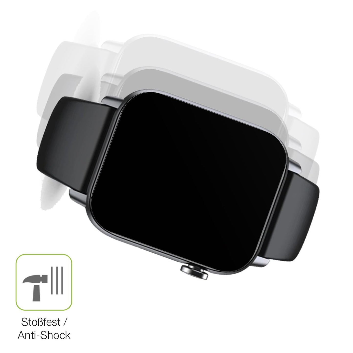 2x Full Cover matte Film for Gard Pro Health Smartwatch 2+ Screen Protector