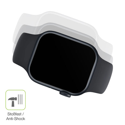 2x Full Cover Schutzfolie matt für Apple Watch Series 8 45mm