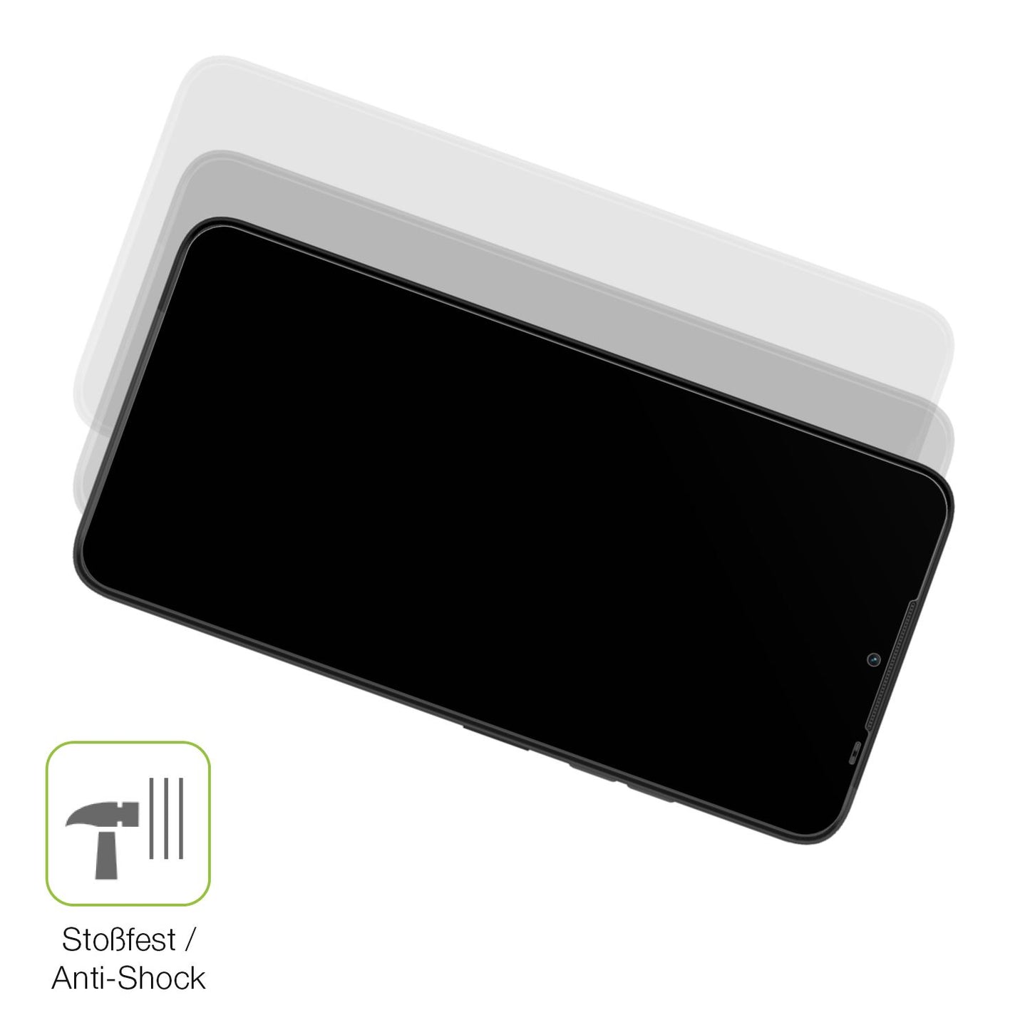 2x Full Cover matte Film for I Kall Z16 Pro Screen Protector Anti-Shock