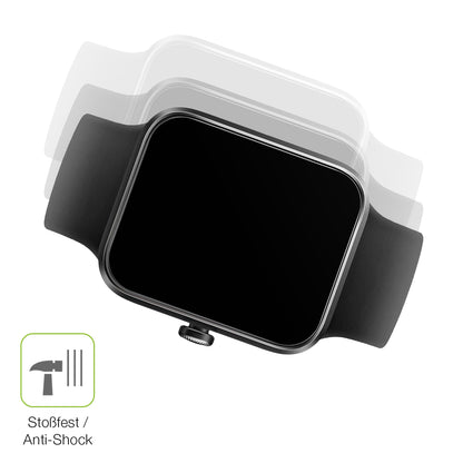 2x Full Cover Schutzfolie matt für Vagary by Citizien Smartwatch 1,5 Zoll