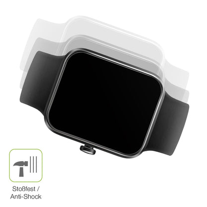2x Full Cover matte Film for Vagary  by Citizien Smartwatch 1,5 Zoll Screen