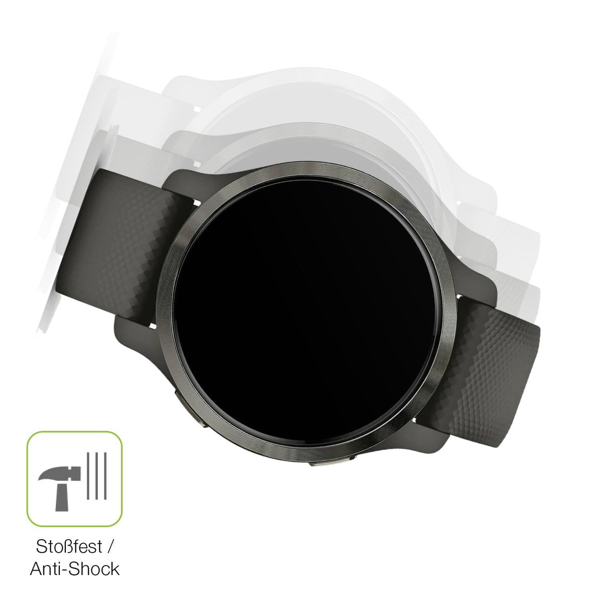 2x Full Cover matte Film for Garmin Venu 2s Screen Protector Anti-Shock