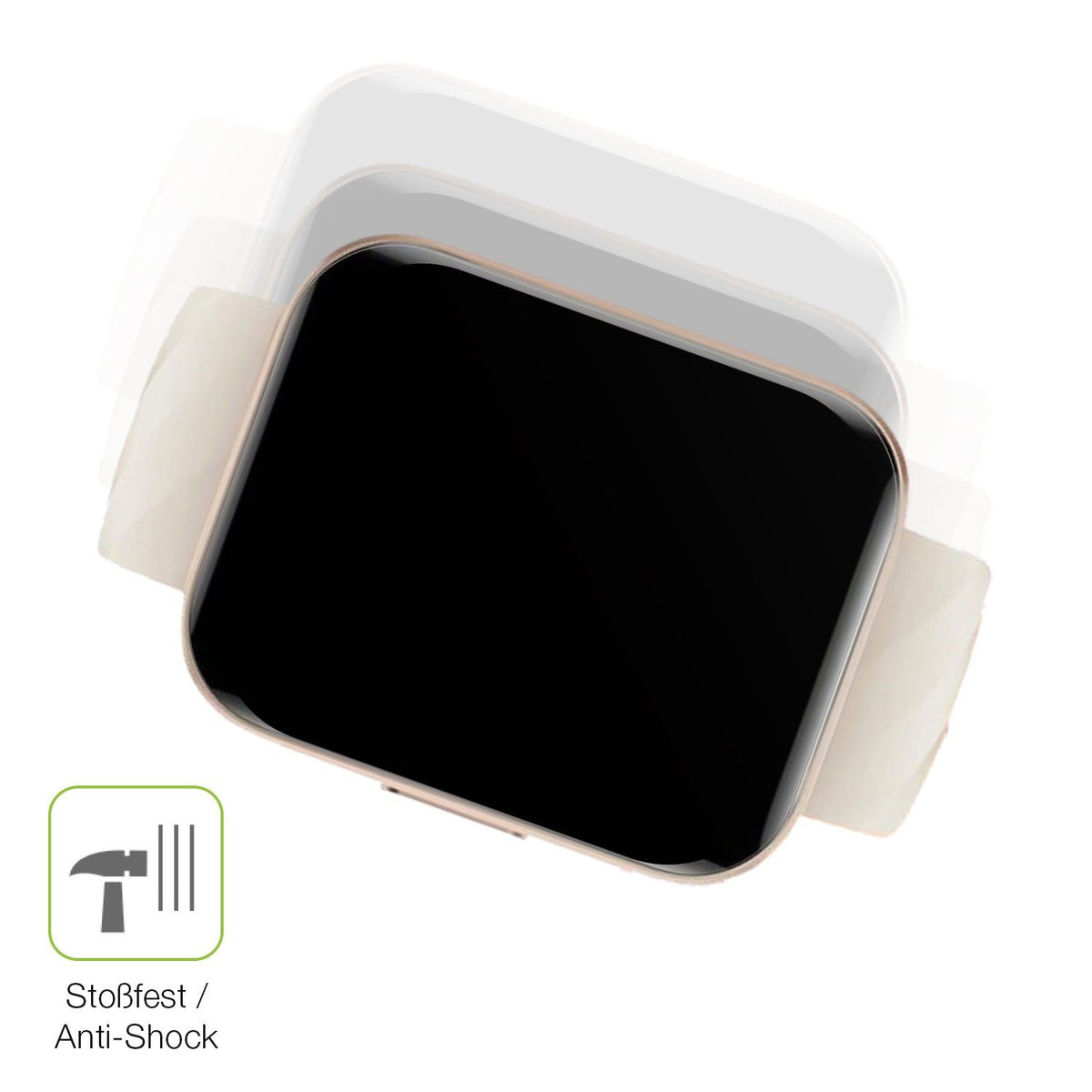 2x Full Cover matte Film for Mutoy Smartwatch 1.69 Zoll Screen Protector