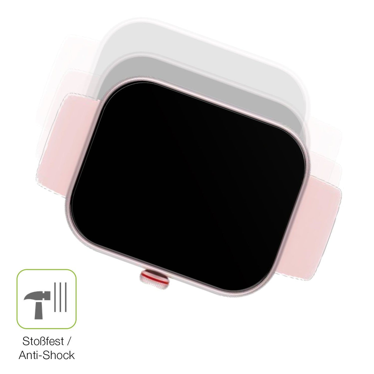 2x Full Cover matte Film for Toobur 1.91 Zoll Smartwatch Screen Protector