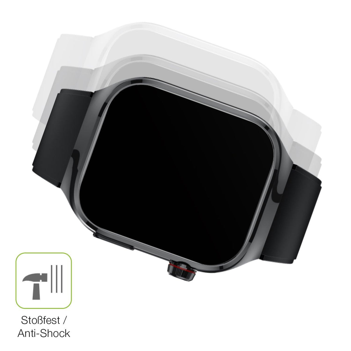 2x Full Cover matte Film for TK 16 Smartwatch 2.04 Zoll Screen Protector