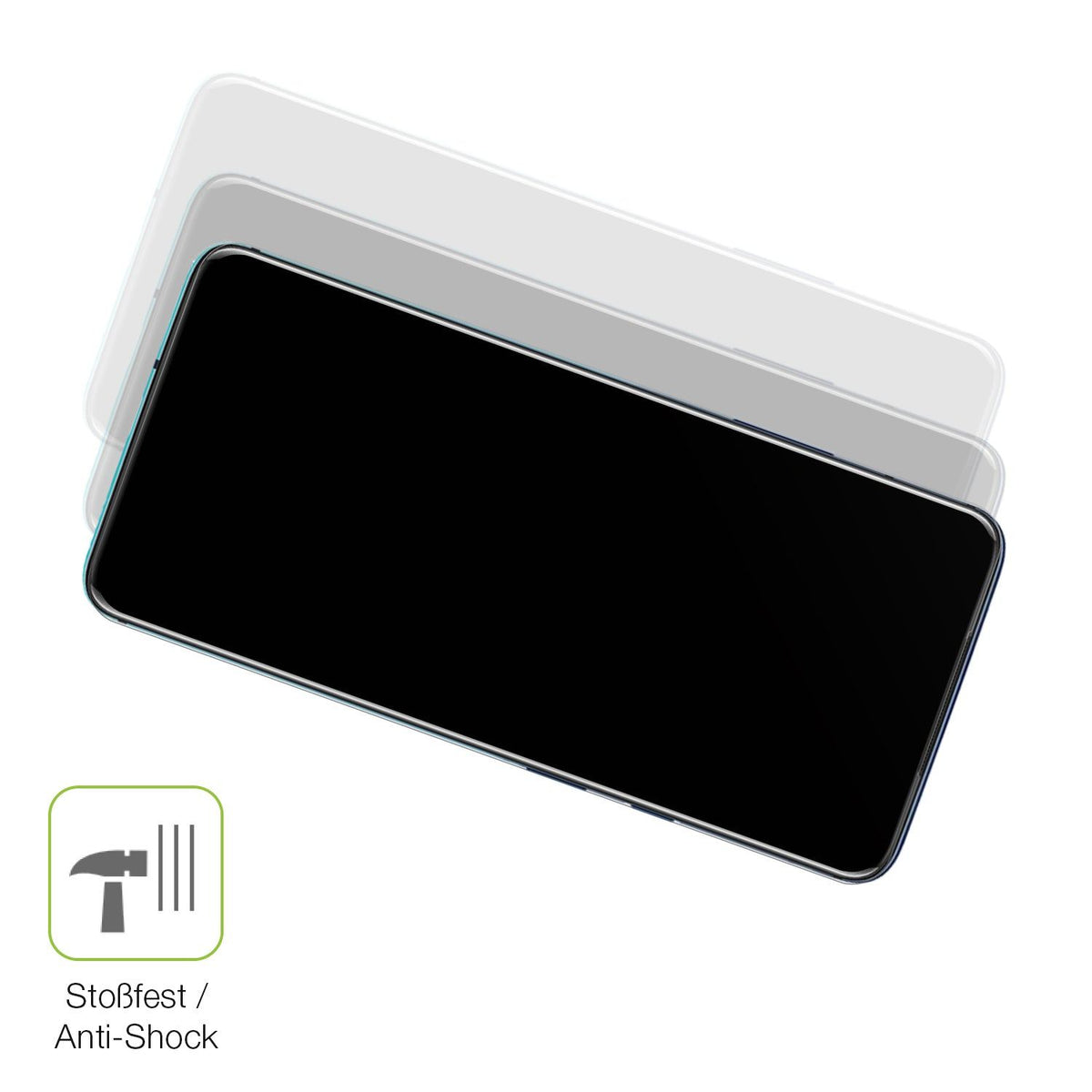 2x Full Cover matte Film for OnePlus 7T Pro Screen Protector Anti-Shock