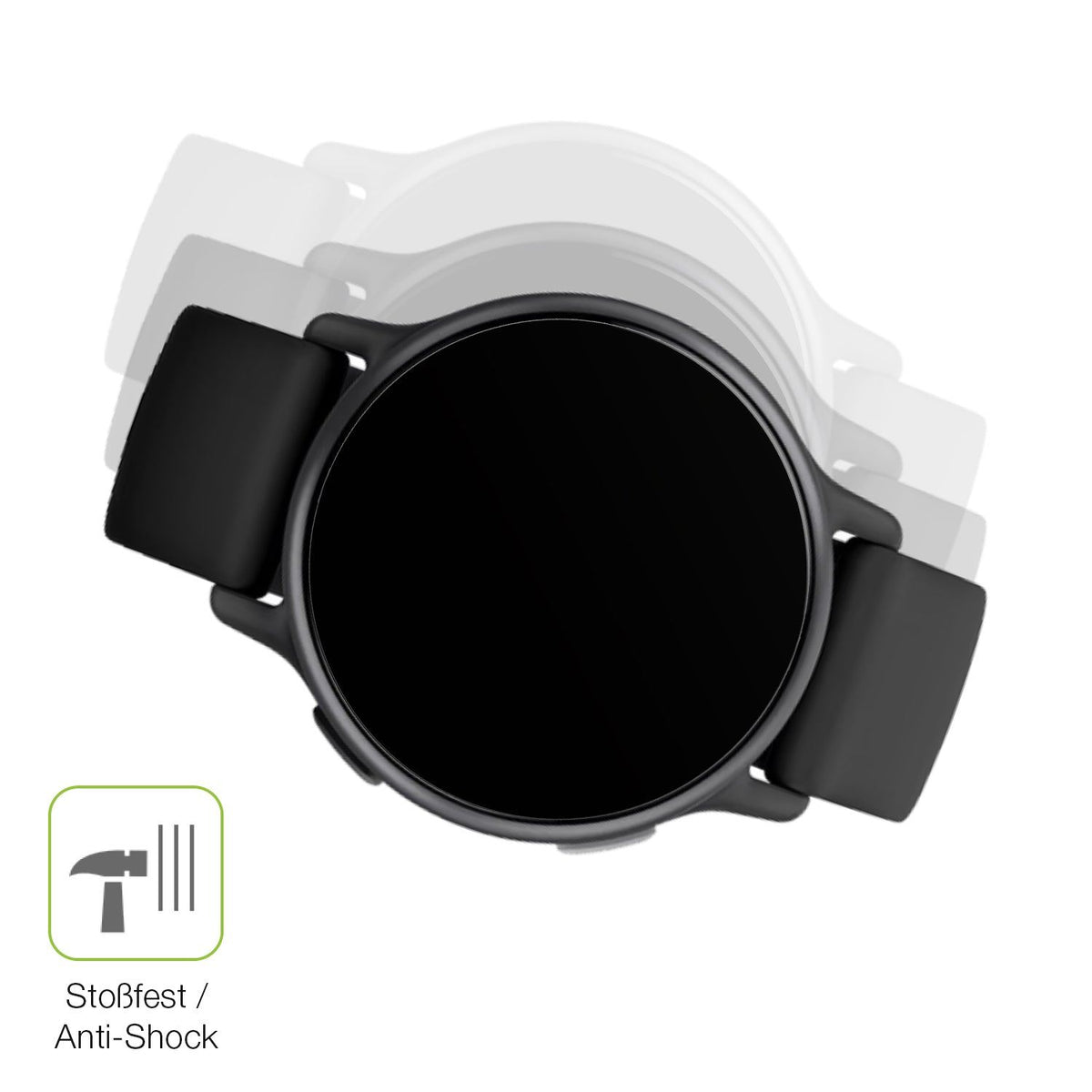 2x Full Cover matte Film for Garmin Vivoactive 5 Screen Protector Anti-Shock