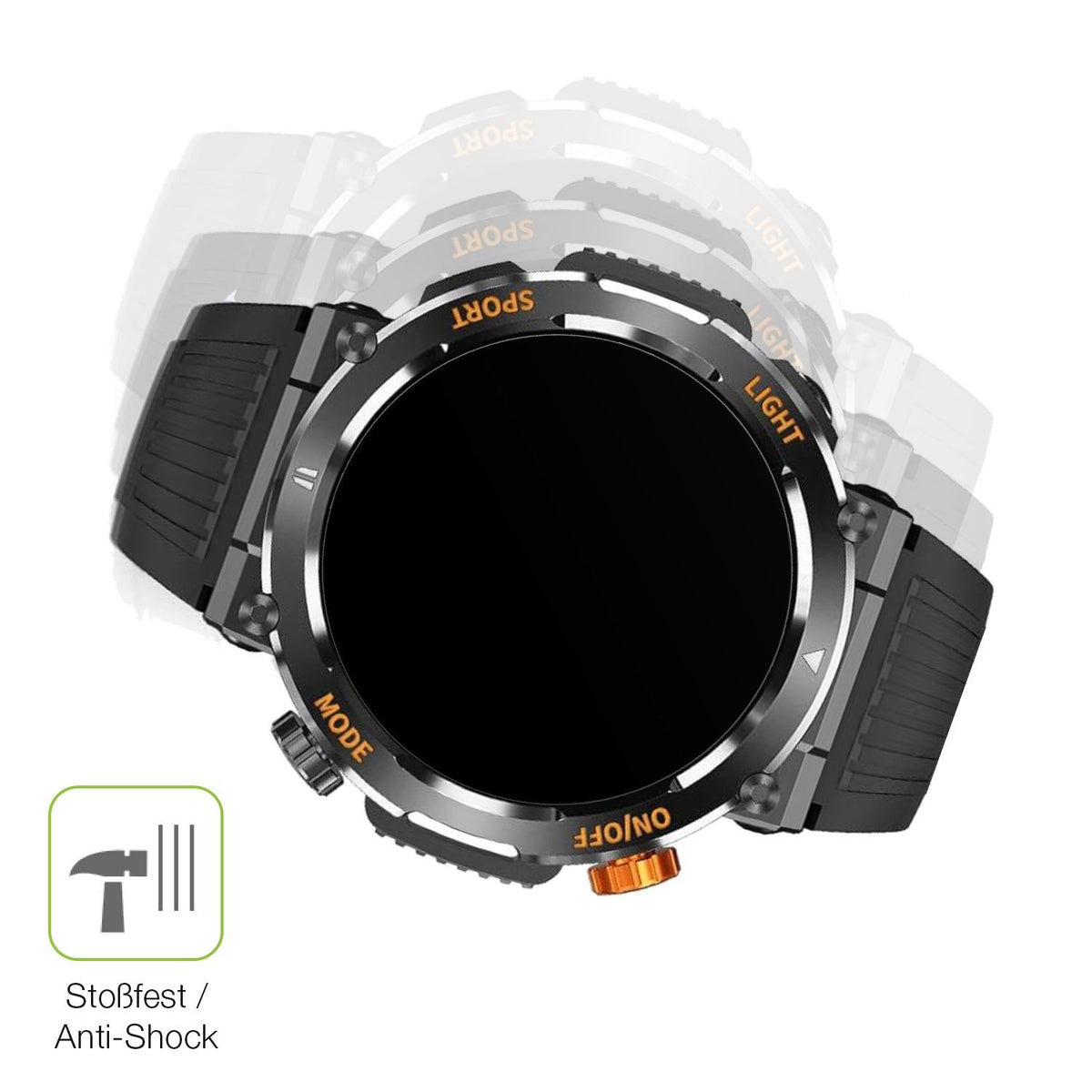 2x Full Cover matte Film for MEGALITH K52 Fitness Tracker Screen Protector