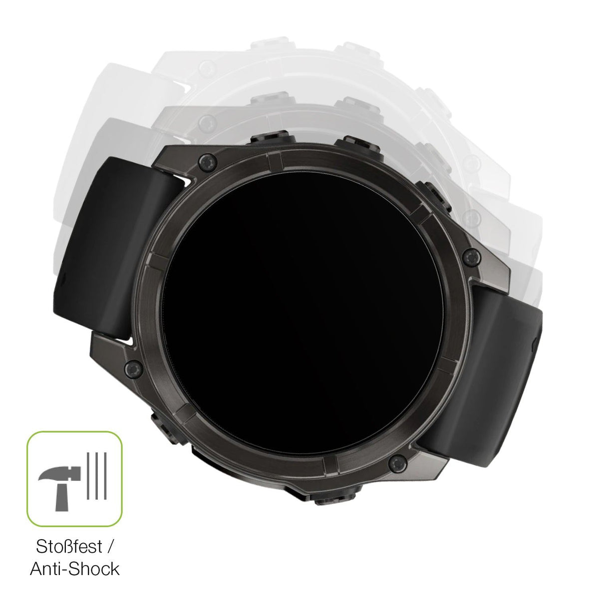 2x Full Cover matte Film for Garmin Fenix 8 47mm Screen Protector Anti-Shock