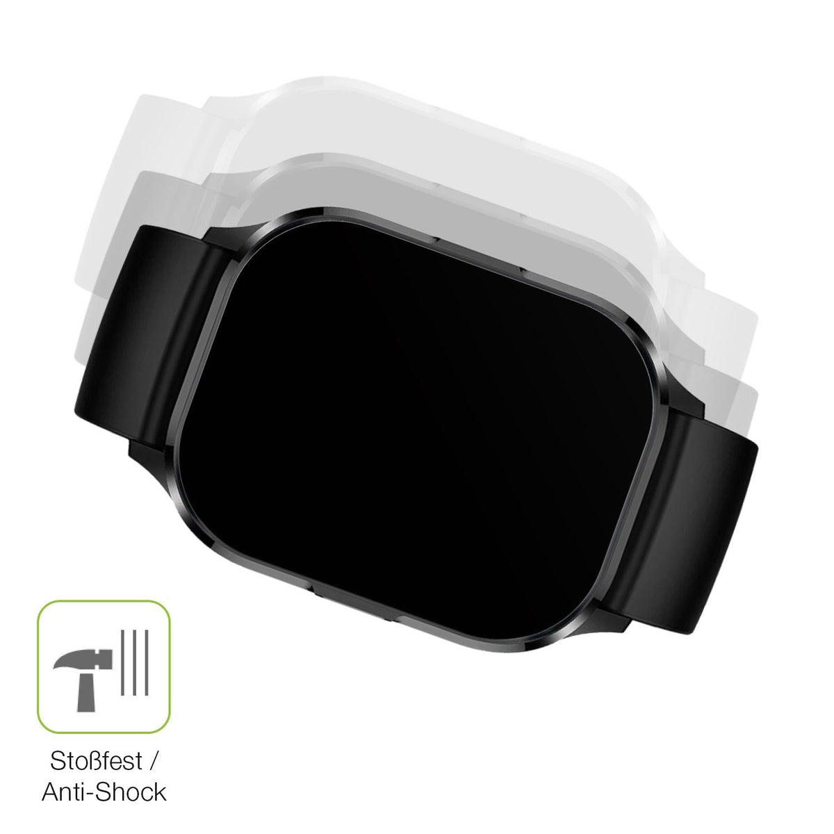 2x Full Cover matte Film for Fontastic 510CH Mento Screen Protector Anti-Shock