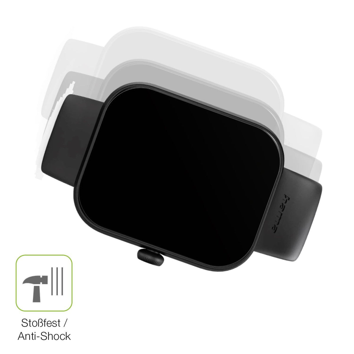 2x Full Cover matte Film for Hama Fit Watch 5000 Screen Protector Anti-Shock