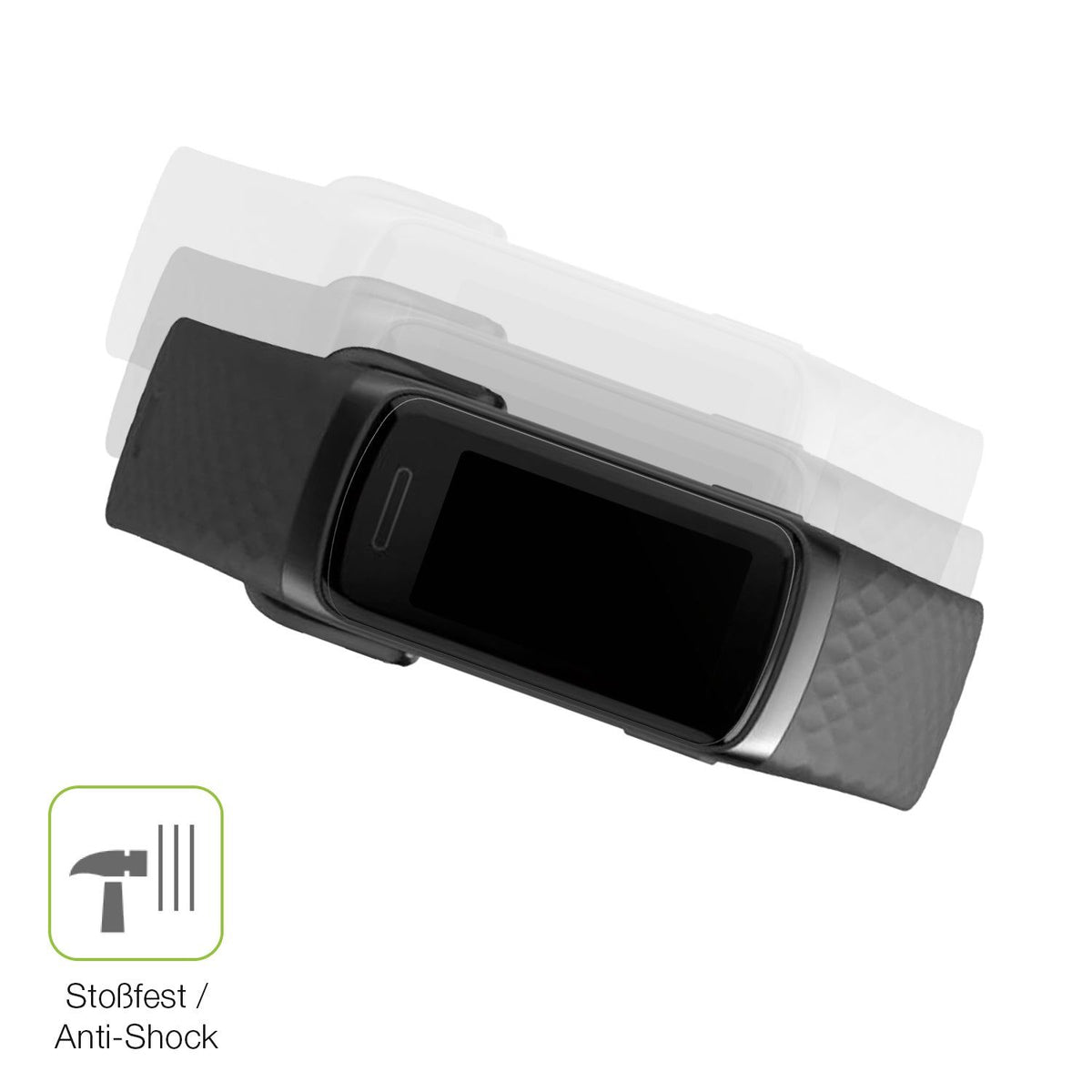 2x Full Cover matte Film for Hama 3910 Smartwatch Screen Protector Anti-Shock
