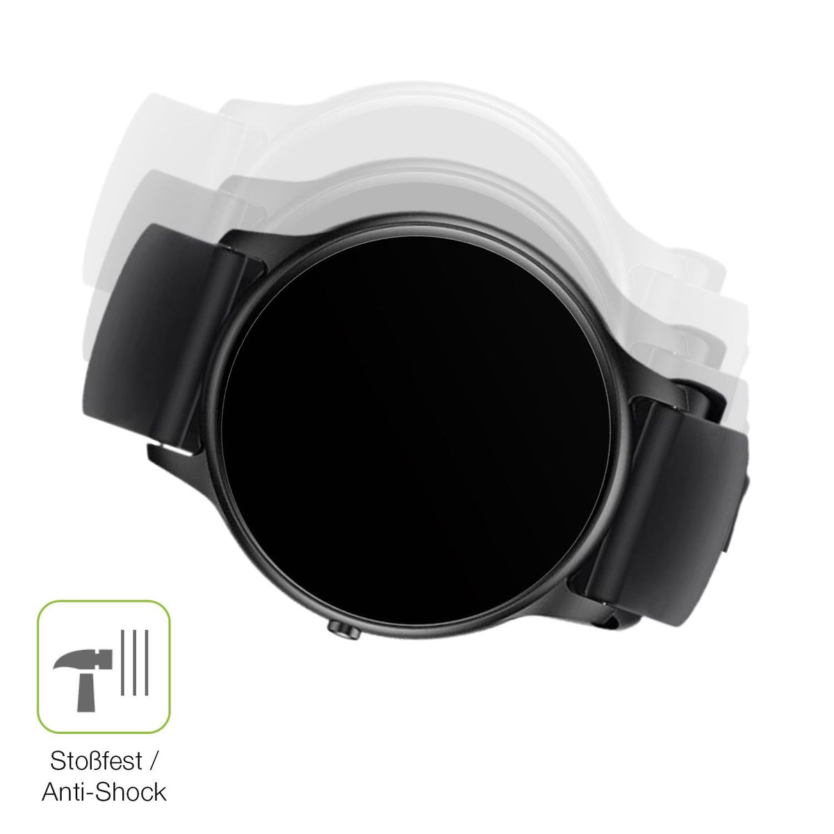 2x Full Cover matte Film for Parsonver SR1 Smartwatch 1.32 Zoll Screen