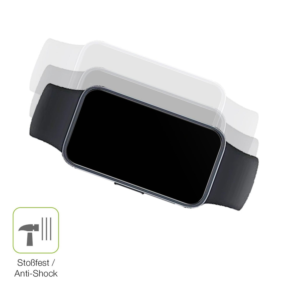 2x Full Cover matte Film for Huawei Band 10 Screen Protector Anti-Shock