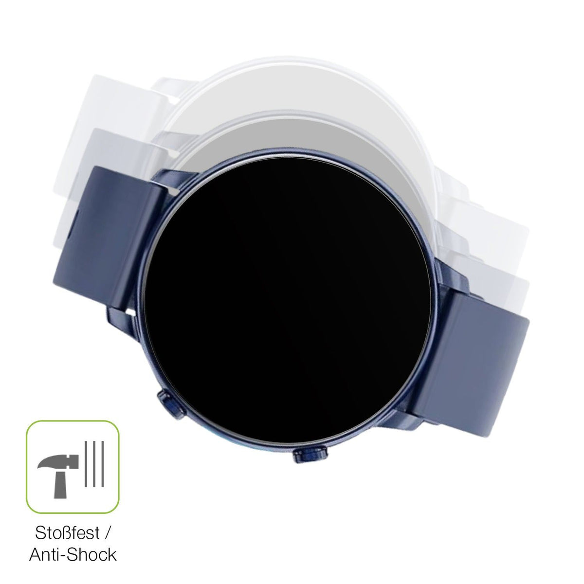 2x Full Cover matte Film for Hwagol 1.43 Zoll Smartwatch Screen Protector