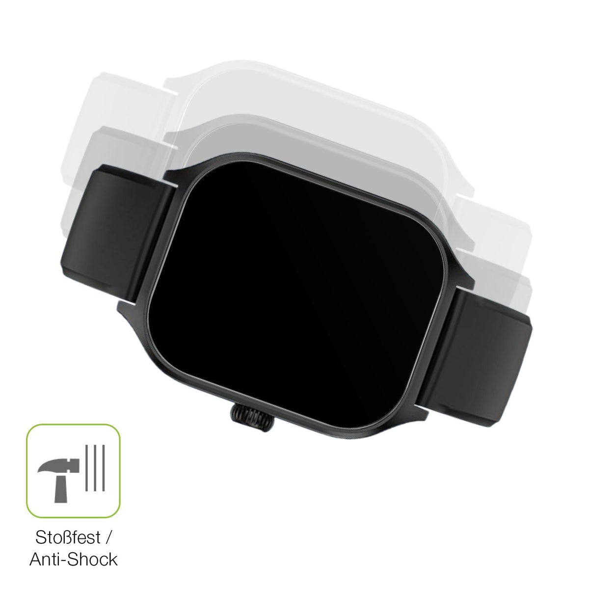 2x Full Cover matte Film for smooce Kinder Smartwatch 01 Screen Protector