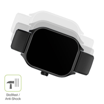 2x Full Cover matte Film for smooce Kinder Smartwatch 01 Screen Protector