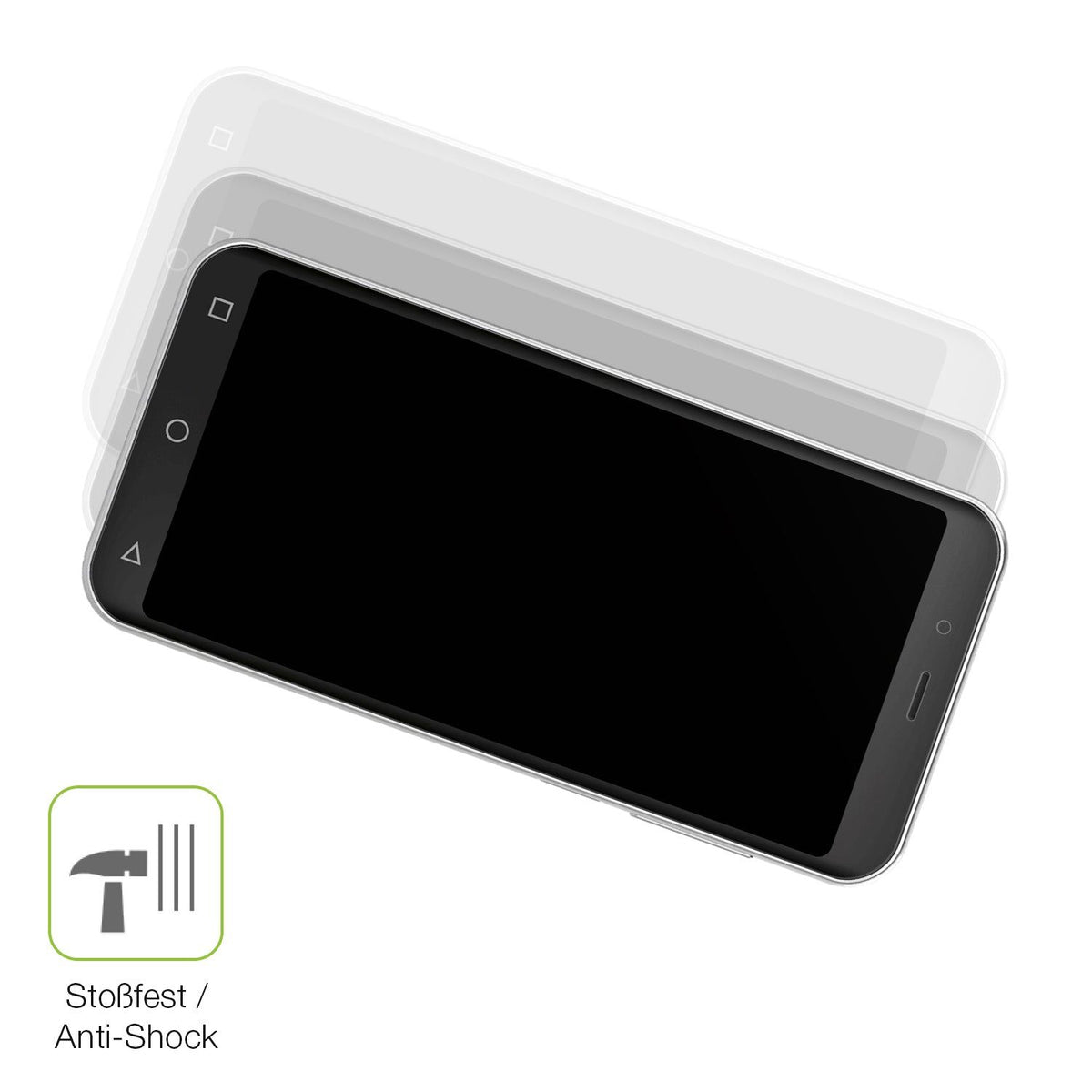 2x Full Cover matte Film for Emporia Smart.4 Screen Protector Anti-Shock