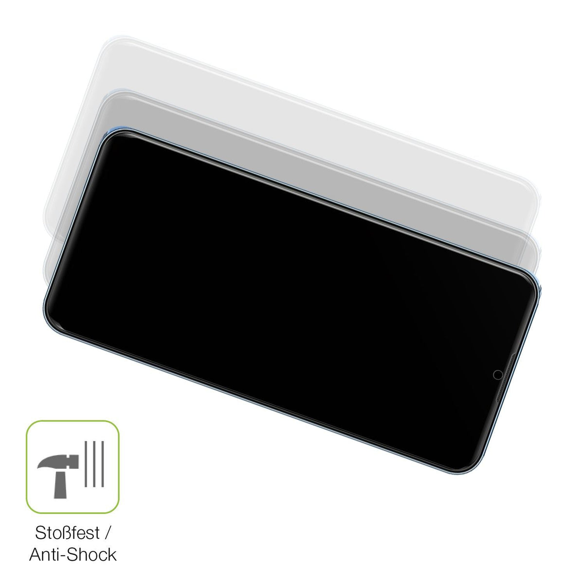 2x Full Cover matte Film for I Kall Z19 Prime Screen Protector Anti-Shock