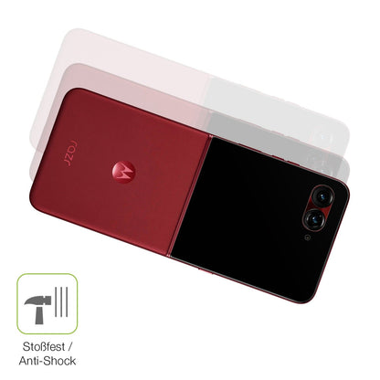 2x Full Cover matte Film for Motorola Razr 60 Aussen-Display Screen Protector