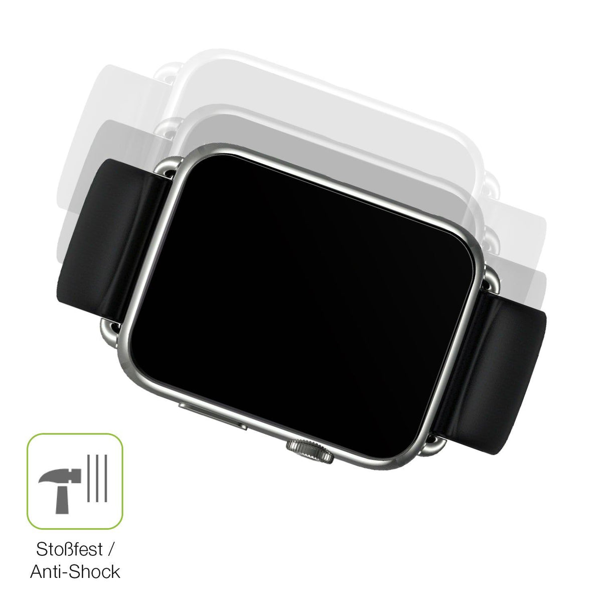 2x Full Cover matte Film for Smartwatch DM20 1.88 Zoll Screen Protector