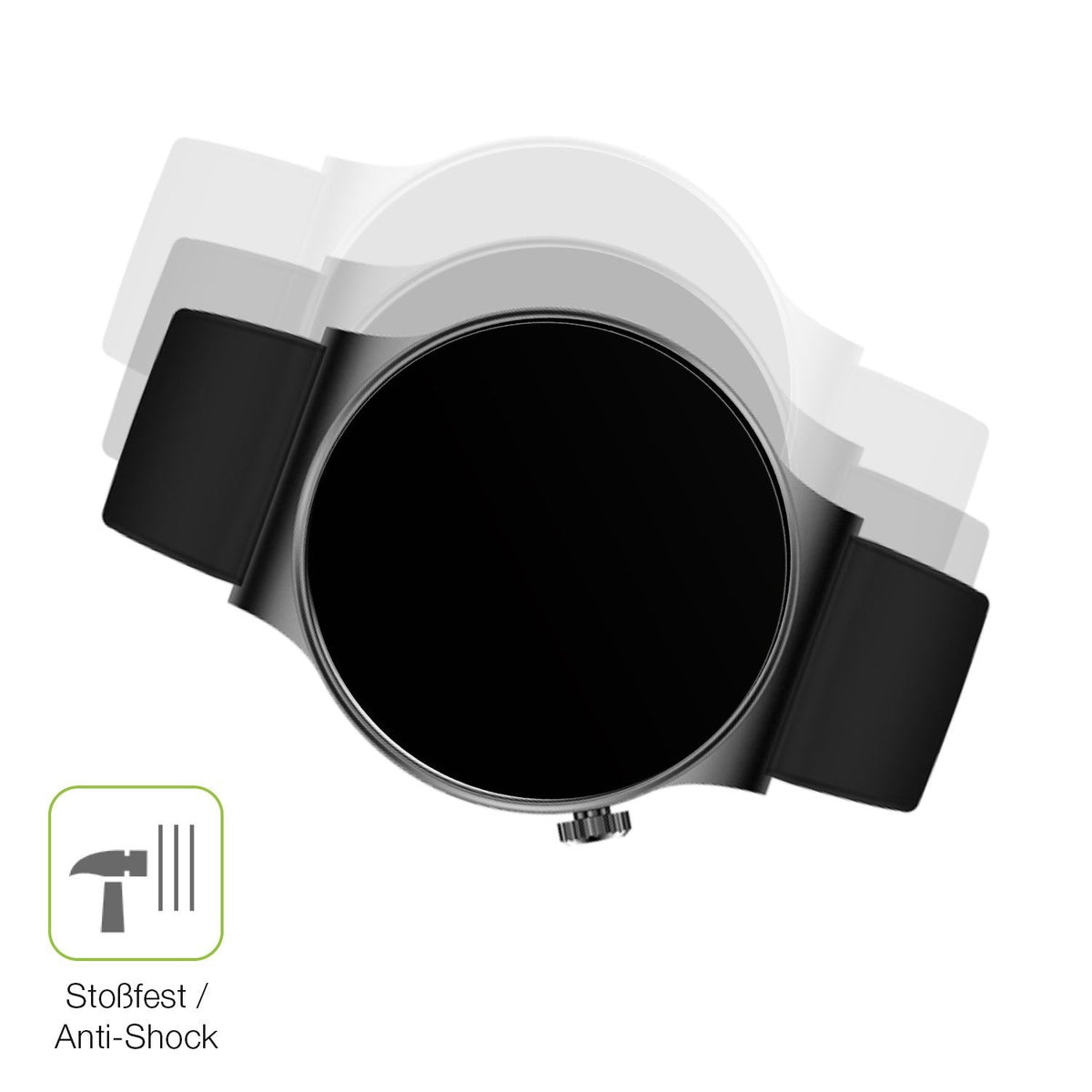 2x Full Cover matte Film for OOQE Watch CS PRO Screen Protector Anti-Shock