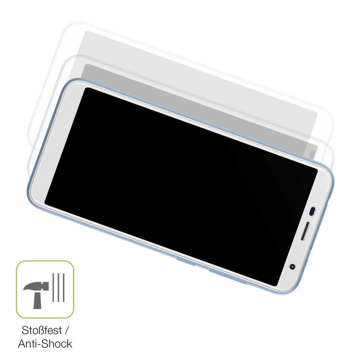 2x Full Cover matte Film for Unonu W55 Plus Screen Protector Anti-Shock