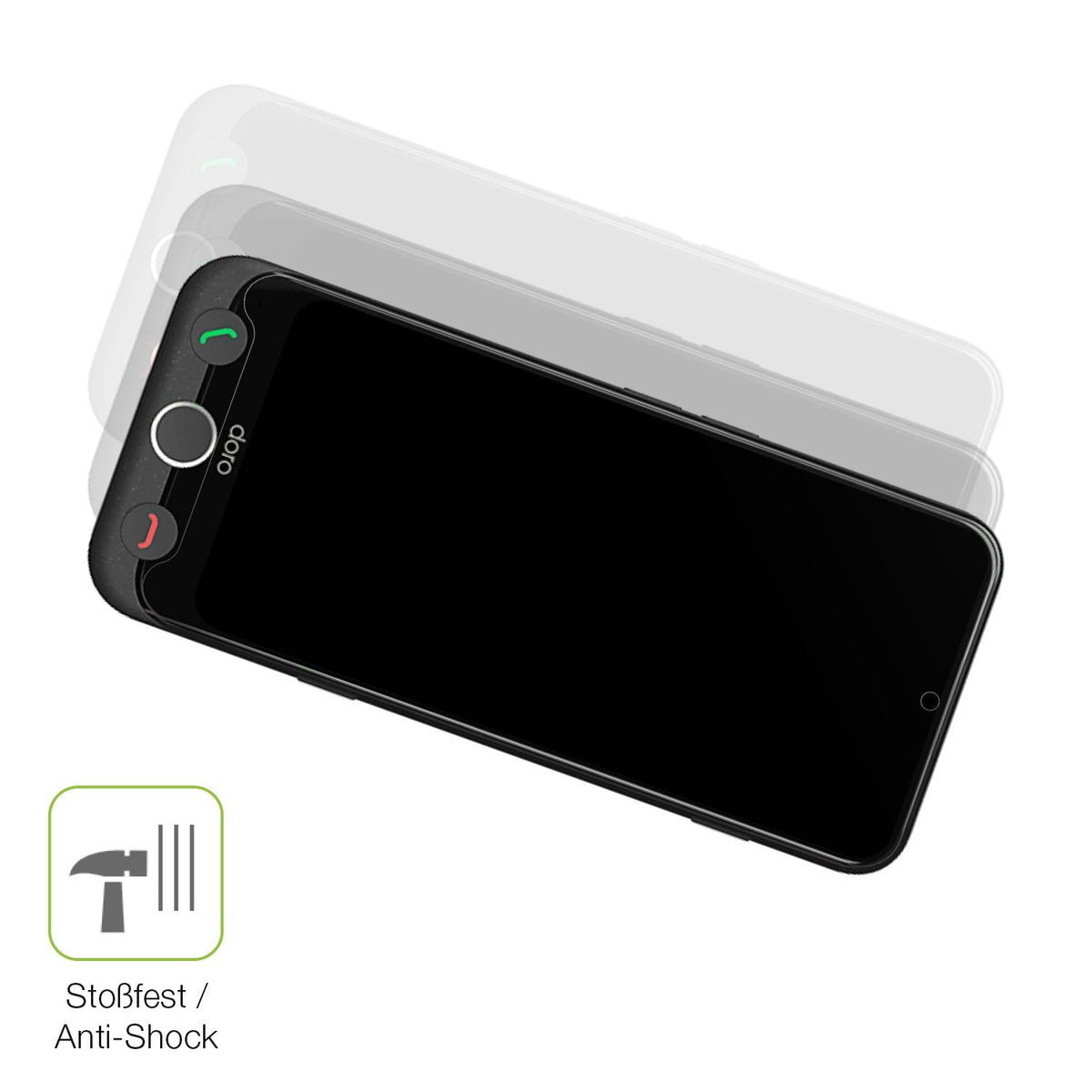2x Full Cover matte Film for Doro Aurora A10 Screen Protector Anti-Shock