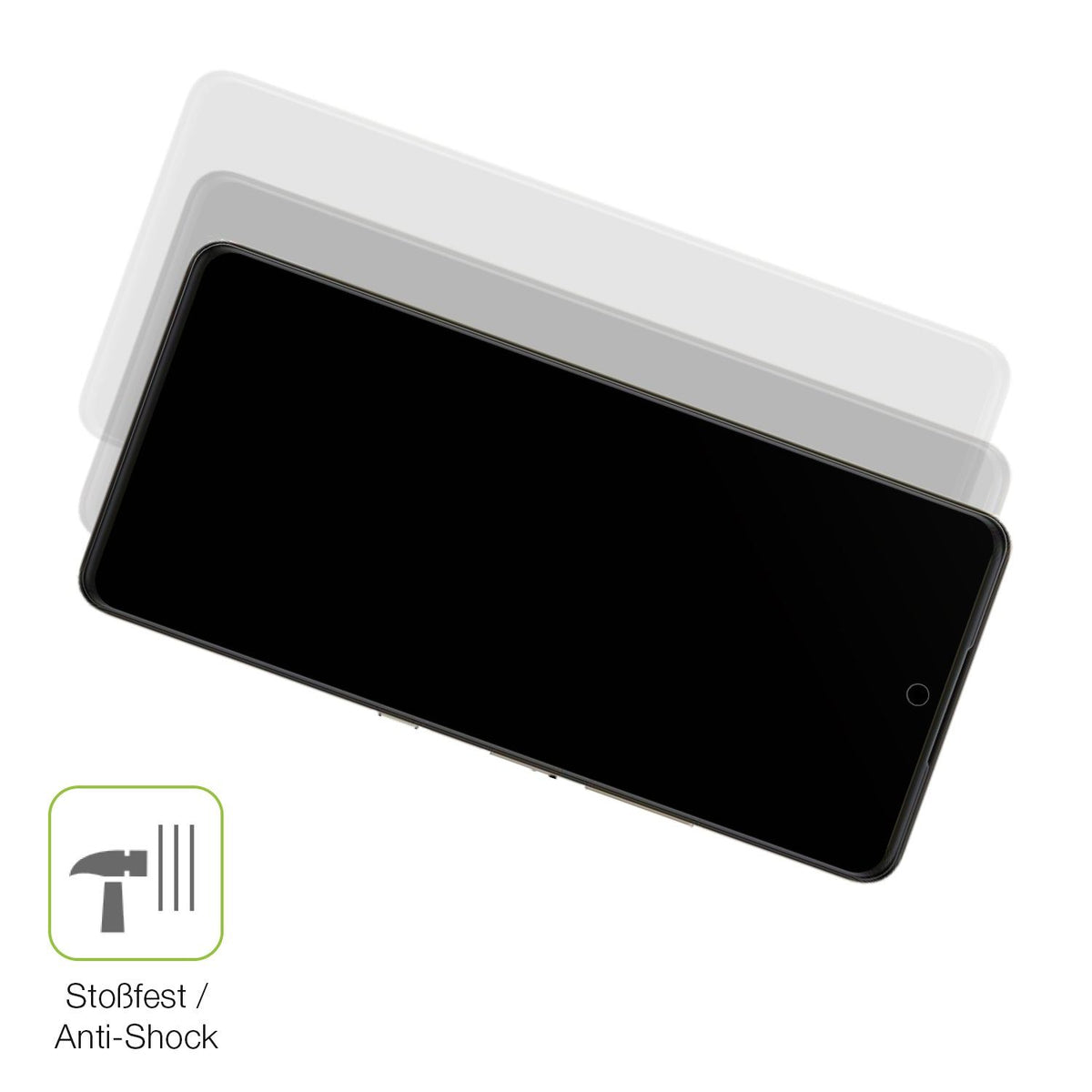 2x Full Cover matte Film for Alcatel V3 Pro 5G Screen Protector Anti-Shock